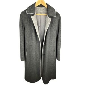 Vintage Abbmoor Huckanum Women’s Wool Blend Coat with Notched Lapel Bust 44”